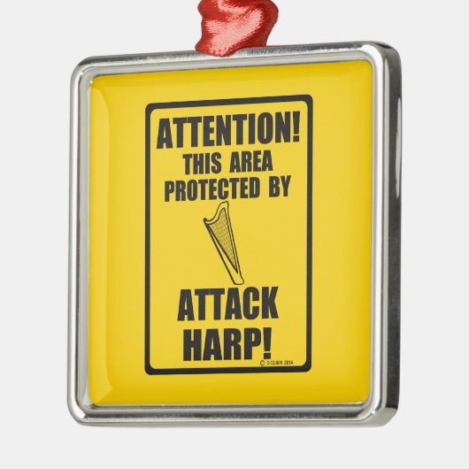 Attack Harp Metalen Ornament (Links)
