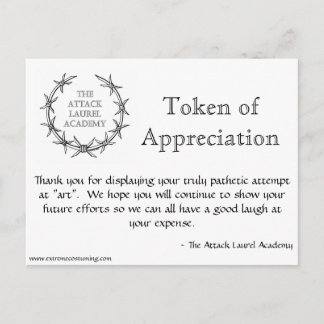 Attack Laurel Token Briefkaart