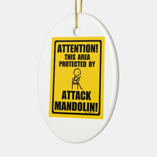 Attack Mandolin Keramisch Ornament (Links)