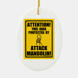 Attack Mandolin Keramisch Ornament