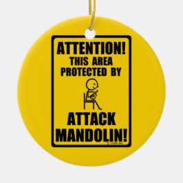 Attack Mandolin Keramisch Ornament