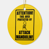 Attack Mandolin Keramisch Ornament (Links)
