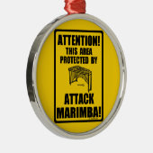 Attack Marimba Metalen Ornament (Rechts)