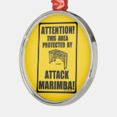 Attack Marimba Metalen Ornament (Links)