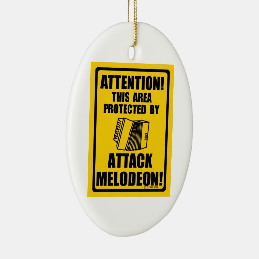 Attack Melodeon Keramisch Ornament (Rechts)