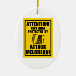 Attack Melodeon Keramisch Ornament