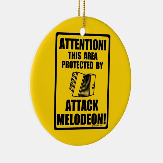 Attack Melodeon Keramisch Ornament (Rechts)