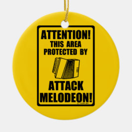 Attack Melodeon Keramisch Ornament