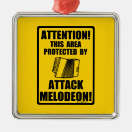 Attack Melodeon Metalen Ornament
