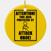 Attack Oboe Keramisch Ornament (Achterkant)