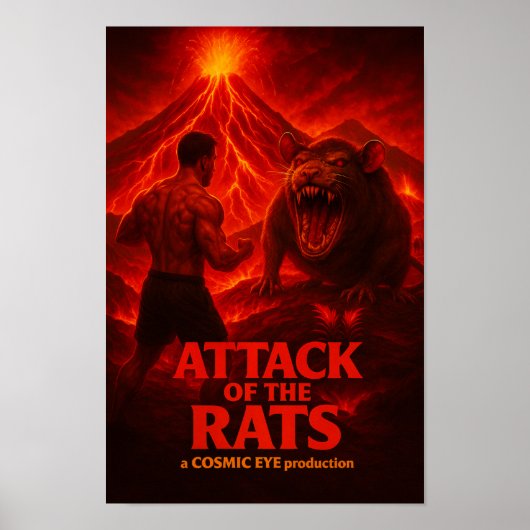 Attack of the Rats Poster (Voorkant)