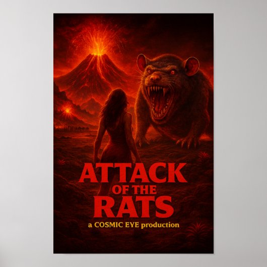 Attack of the Rats Poster (Voorkant)