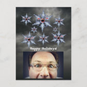 Attack of the Snowflake Zombies Holidays Postcard Feestdagenkaart (Voorkant)