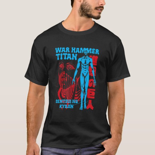 Attack on Titan Season 4 War Hammer Full Body Pose T-shirt (Voorkant)