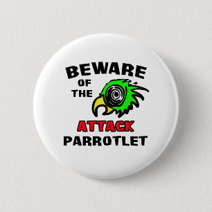 Attack Parrotlet Ronde Button 5,7 Cm
