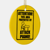 Attack Piano Keramisch Ornament (Rechts)