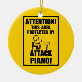 Attack Piano Keramisch Ornament