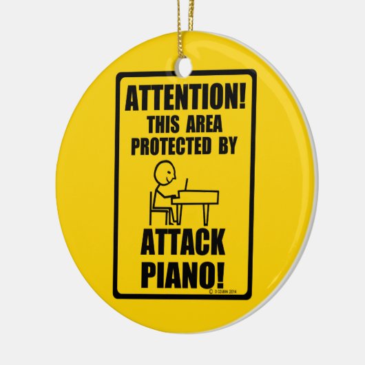 Attack Piano Keramisch Ornament (Links)