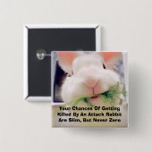 Attack Rabbit Button (Voorkant /achterkant)