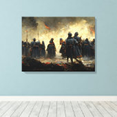 Attack the place canvas afdruk (Insitu (Houten vloer))