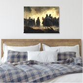 Attack the place canvas afdruk (Insitu (Slaapkamer))