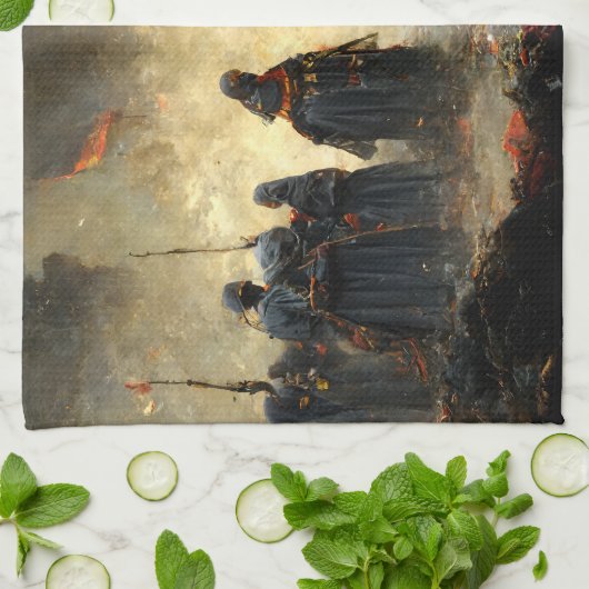 Attack the place theedoek (Gevouwen)