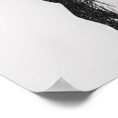 Attack Titan Figure Dark Anime Line Art Poster (Hoek)