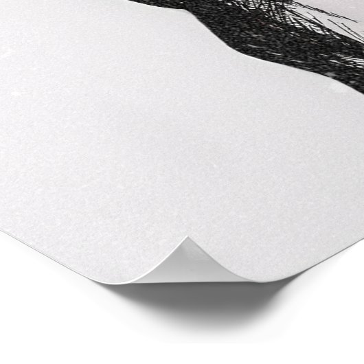 Attack Titan Figure Dark Anime Line Art Poster (Hoek)