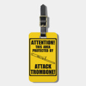 Attack Trombone Bagagelabel (Voorkant verticaal)