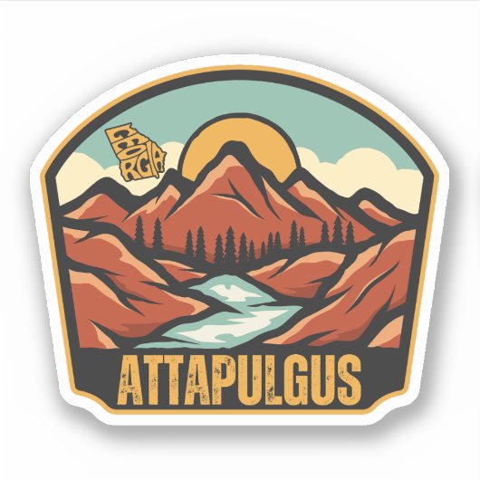 Attapulgus, Georgia Sticker (Voorkant)