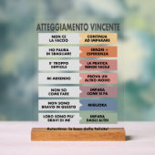 Atteggiamento Vincente Acryl Bord (Neutraal)