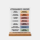Atteggiamento Vincente Acryl Bord (Voorkant)