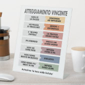 Atteggiamento Vincente Reclamebord Met Voetstuk (Insitu)