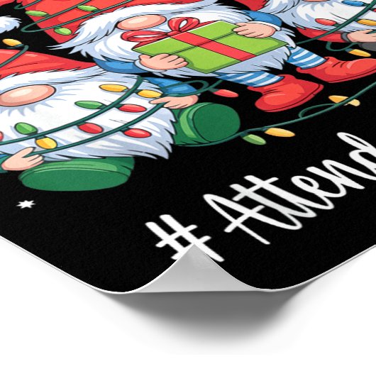 Attendance Clerk Gnome Everything Is Fine Funny Ch Poster (Hoek)