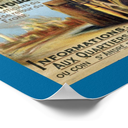 Attendrons-Nous (grens) Poster (Hoek)