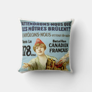Attendrons-Nous Que Les Notre Brulent Kussen