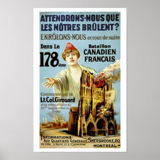 Attendrons-Nous Que Les Notre Brulent Poster (Voorkant)