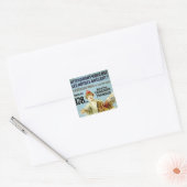 Attendrons-Nous Que Les Notre Brulent Vierkante Sticker (Envelop)