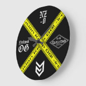 Attentie Acrylwandklok Grote Klok (Hoek)