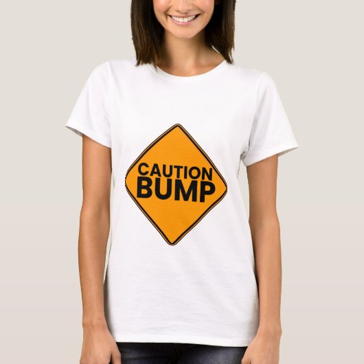 Attentie Bump Moederschapskruid T-shirt (Voorkant)
