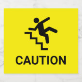 Attentie Clumsy Bier Etiket (Enkel label)