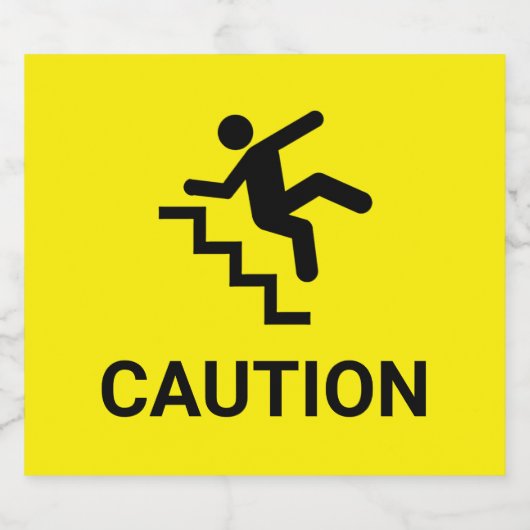 Attentie Clumsy Bier Etiket (Enkel label)