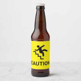 Attentie Clumsy Bier Etiket