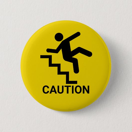Attentie Clumsy Button (Voorkant)