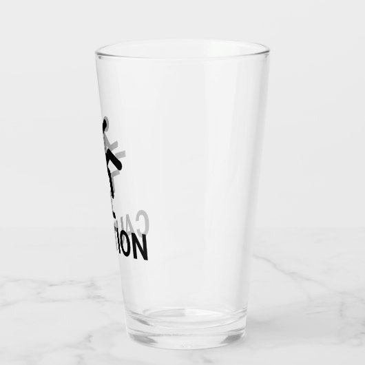 Attentie Clumsy Glas (Links)