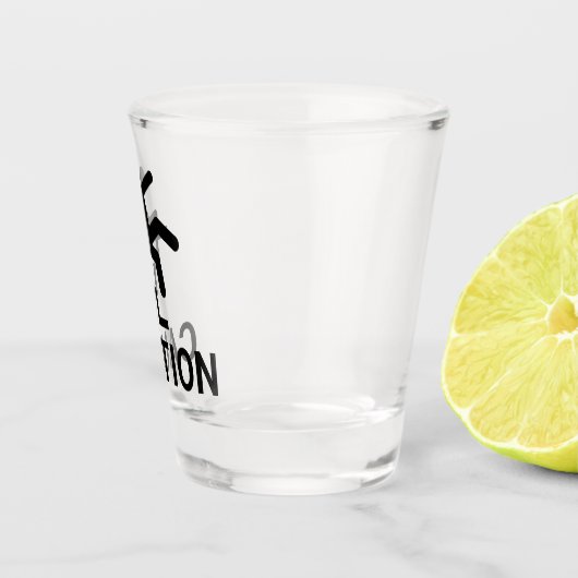 Attentie Clumsy Shot Glas (Rechts)