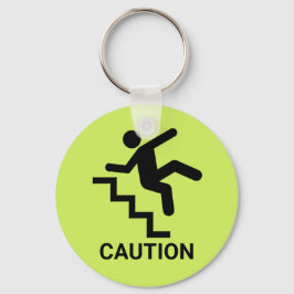 Attentie Clumsy Sleutelhanger