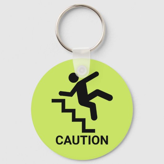 Attentie Clumsy Sleutelhanger (Voorkant)