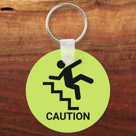 Attentie Clumsy Sleutelhanger (Voorkant)