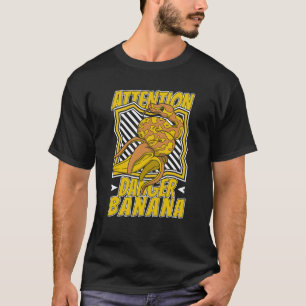 Attentie Danger Banana Snake Owner Banana Ball Py T-shirt